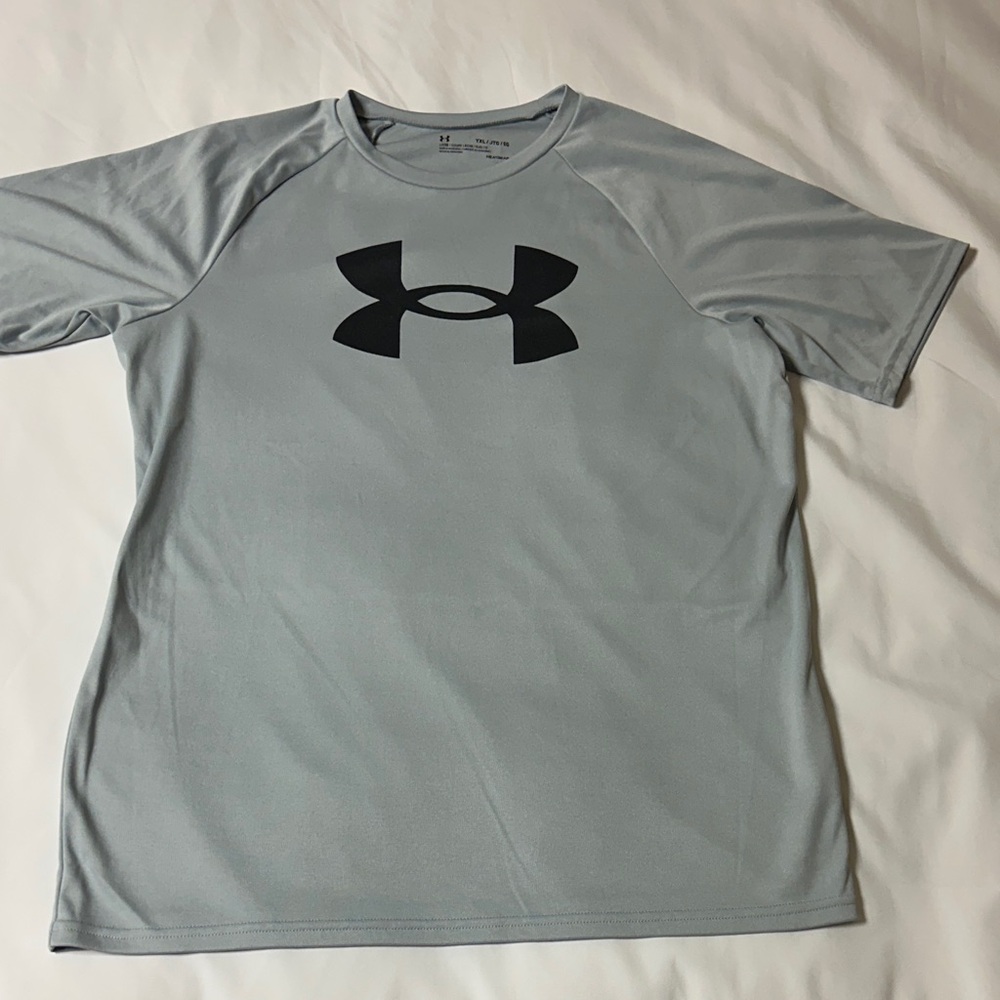 Under Armour Boys/youth Light Gray Short Sleeve Tee